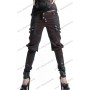Trousers gothic black and red