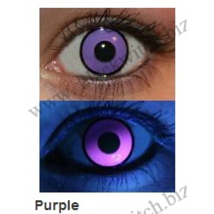 UV glow lenses Purple
