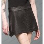 Miniskirt in snakeskin-look