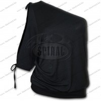 Top Gothic Elegance Een schouder 