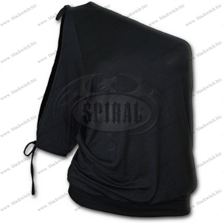 Top Gothic Elegance Een schouder
