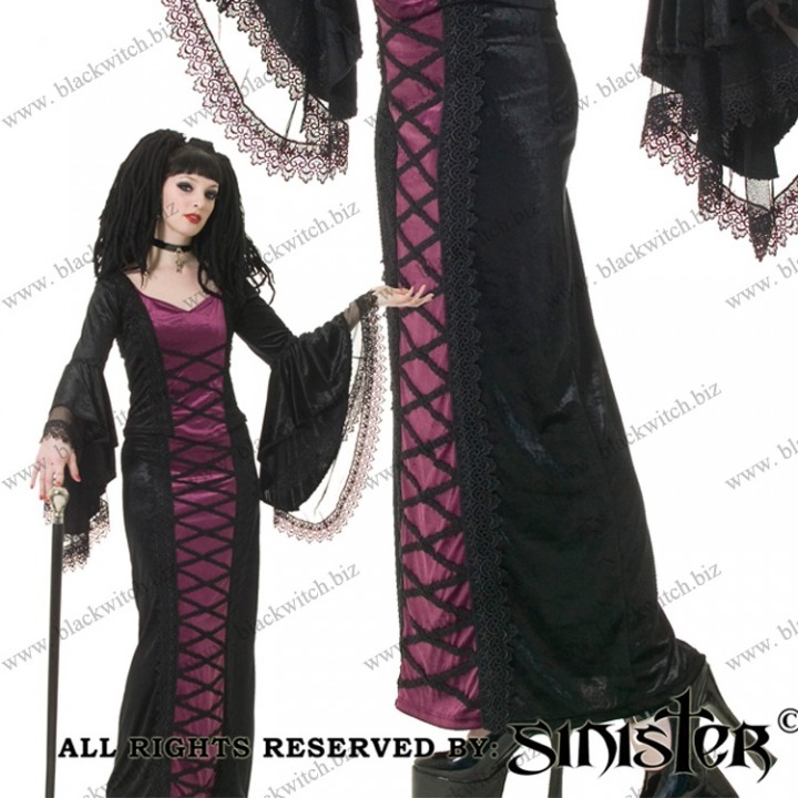 Longskirt Black / Aubergine