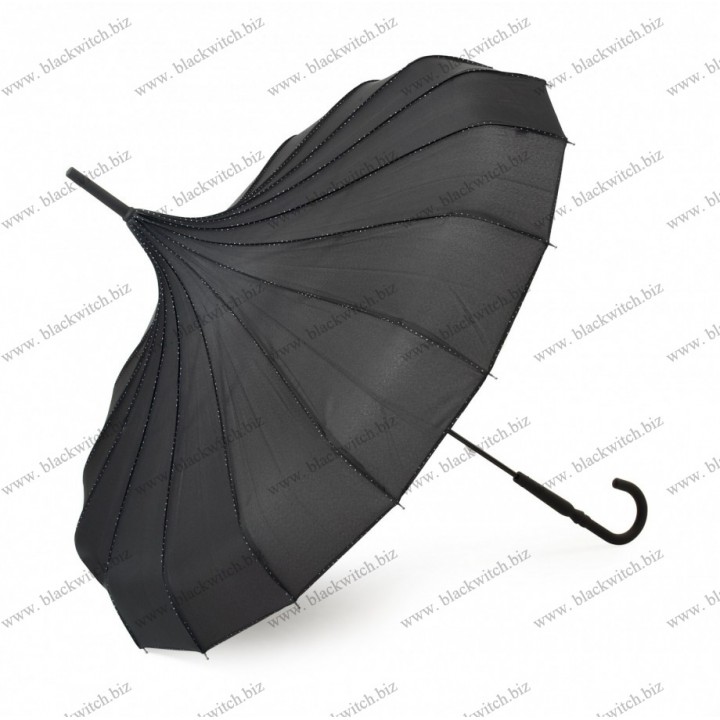 Zwarte paraplu Pagoda