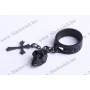 Ring black skull and cross