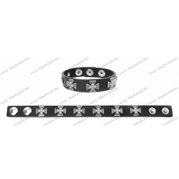 Lederen armband 1.5cm