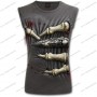 T-­Shirt Charcoal Sleeveless Death Grip ­