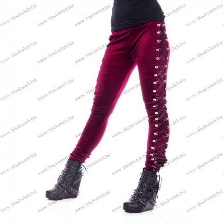 Beetle leggings ladies red