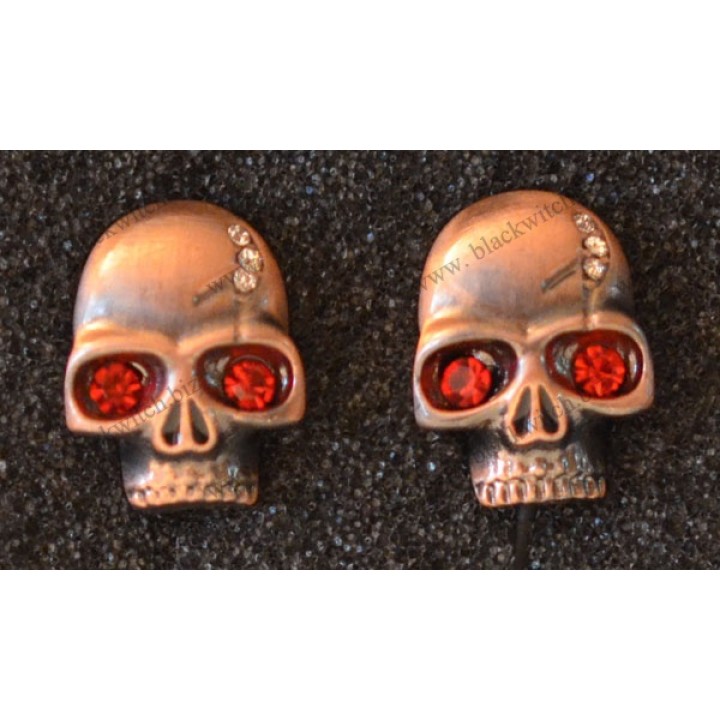 Headphone skull red crystal eyes