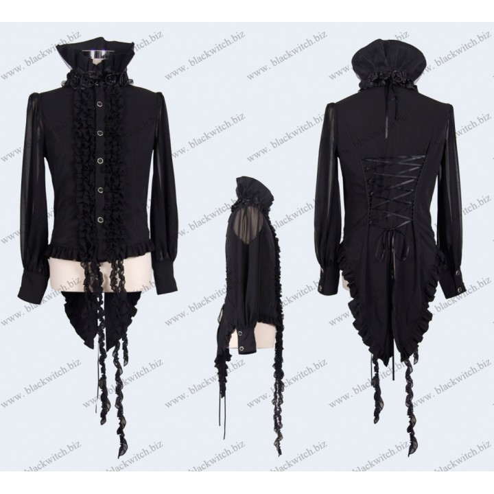 Gothic blouse black