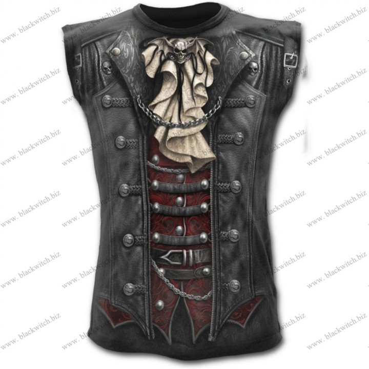 Goth Wrap - Allover Sleeveless T-Shirt Black