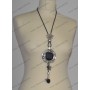 Necklace black stone