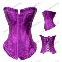 Roze korset met strass