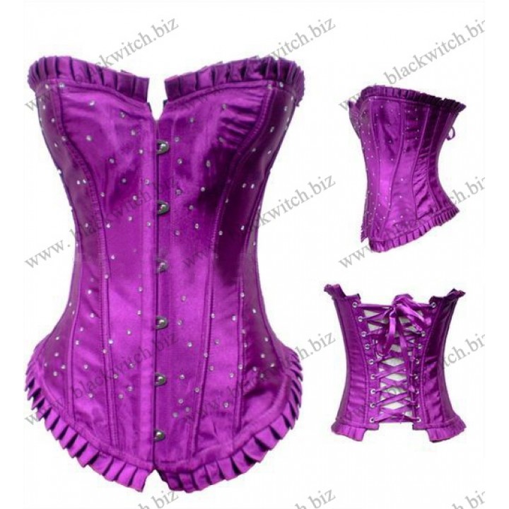 Roze korset met strass