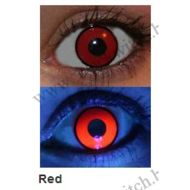 UV glow lenses Red