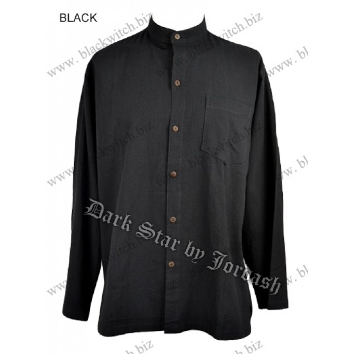 Shirt With Chinese Collar