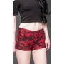 Red hotpants with black skulls
