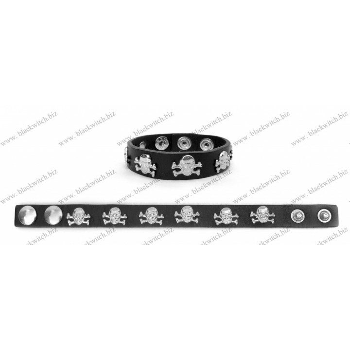 Lederen armband 1.5cm