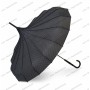 Umbrella black polkadots