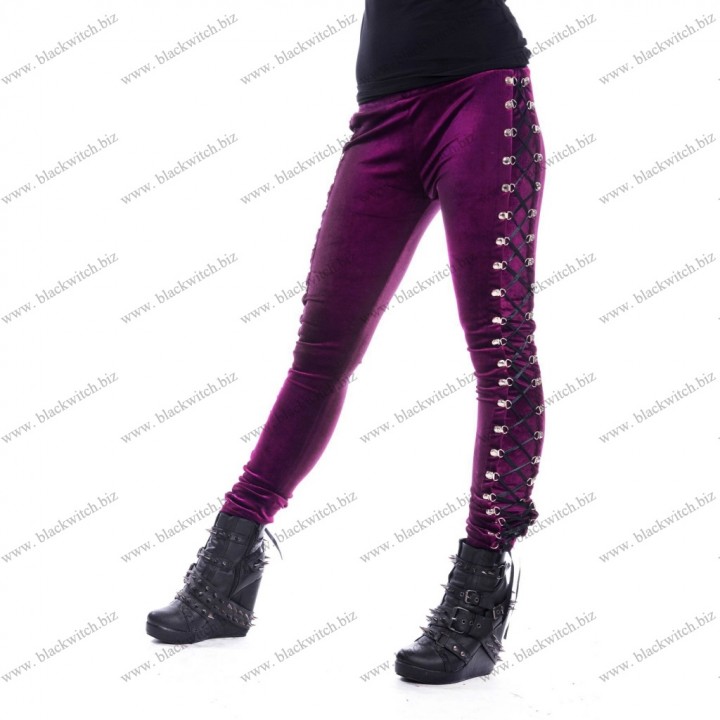 Beetle leggings dames paars