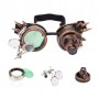 Goggles Steampunk Glasses with LED Light Lenses Color:C-01