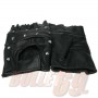 Conical Biker Leather Glove -Black