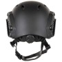 Amerikaanse helm, FAST parachutist, zwart, rails, ABS-kunststof