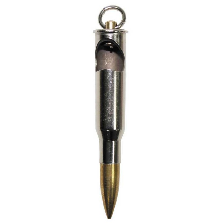 Hangende cartridge, Mosin, zilver, met flesopener