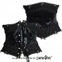 Velvet gothic underbust